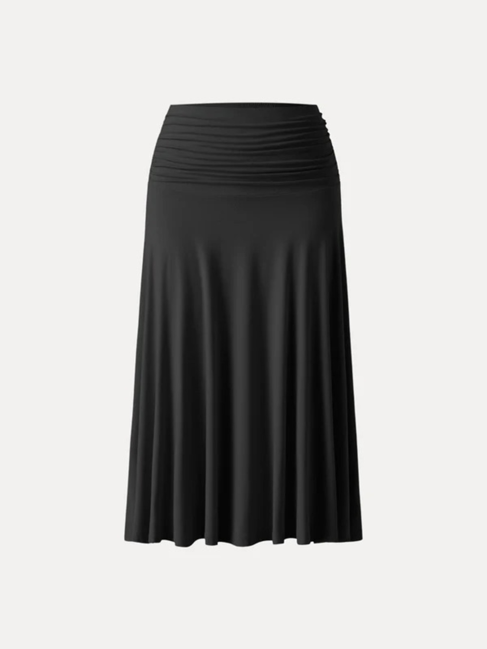OGL Eco-SkinKiss Black A-Line Midi Skirt